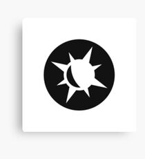 Monochrome Sun Canvas Print