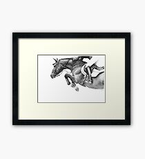 Flick - Showjumping Horse Framed Print
