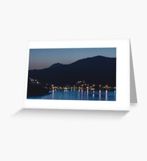 Dubrovnik Night Coast Greeting Card