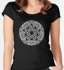 Celtic Pentacle, Pentagram Women's Fitted Scoop T-Shirt