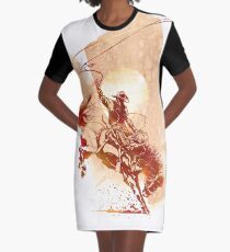 Bucking Bronco Graphic T-Shirt Dress