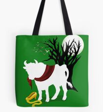 Into the Woods - Green Background Tote Bag