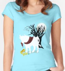 Into the Woods - No Background Women's Fitted Scoop T-Shirt