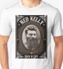 Ned Kelly - Such is Life Design in brown Unisex T-Shirt