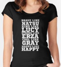 <FAIRY TAIL> Characters Women's Fitted Scoop T-Shirt