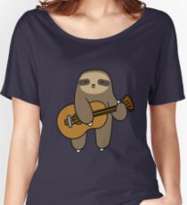 Guitar Sloth Women's Relaxed Fit T-Shirt