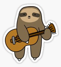 Guitar Sloth Sticker
