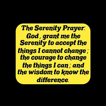 The Serenity Prayer  Sticker for Sale by Rajeev Singh