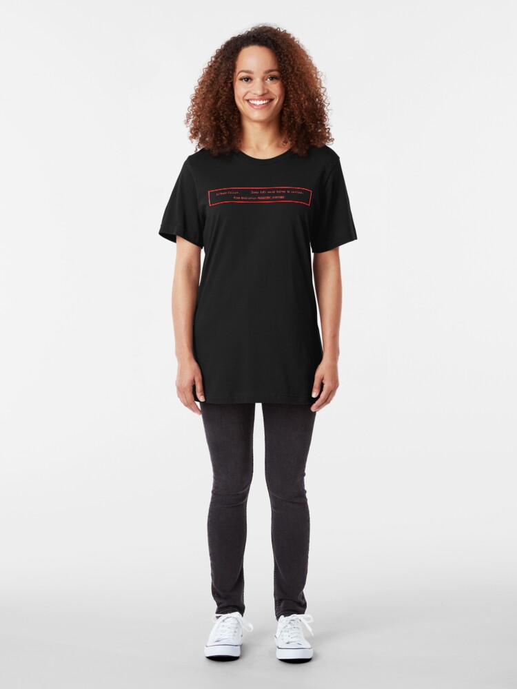 Alternate view of NDVH Guru Meditation Slim Fit T-Shirt