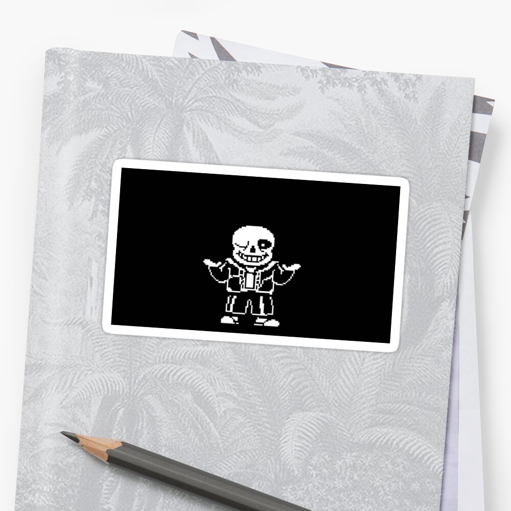 Megalovania Undertale Character Sticker By Epicwha1e Redbubble