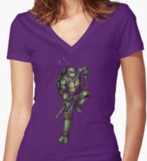 Donatello Women's Fitted V-Neck T-Shirt