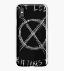 Slenderman Logo T-shirt version 1. (black iPhone Case/Skin