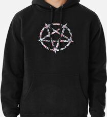 Sudadera con capucha Pentagram floral