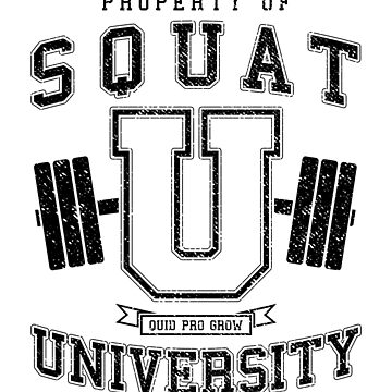  Squat University Vintage Varsity Fitness Gym Workout T