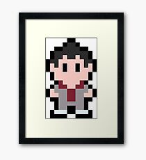 Pixel Kazuma Kiryu Framed Print
