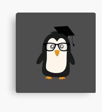 Penguin nerd Canvas Print