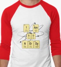 Chemical Nerdy Men's Baseball ¾ T-Shirt
