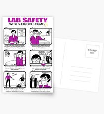 Lab Safety with Sherlock Holmes Postkarten