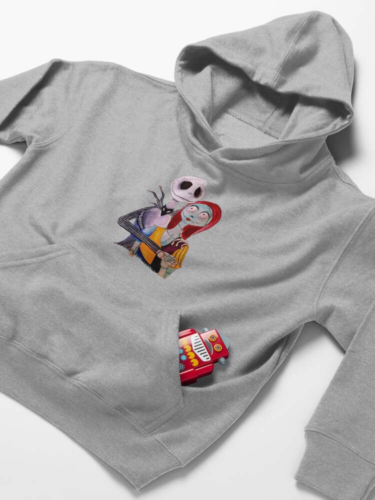 Alternate view of Jack and Sally Kids Pullover Hoodie