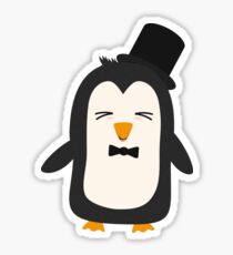 Penguin with suit Sticker