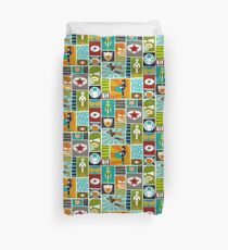 Comic Book Heroes Duvet Cover