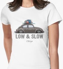 Beetle Low & Slow (brown) Women's Fitted T-Shirt