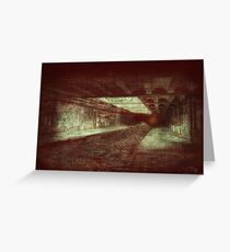 Hell Tunnel Greeting Card