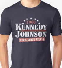 Vintage Kennedy Johnson 1960 Presidential Campaign Unisex T-Shirt
