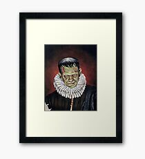 Renaissance Victorian Portrait - Frankenstein Framed Print