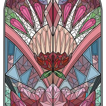 Flower Stained Glass Design Art Board Print for Sale by Juliascutecornr