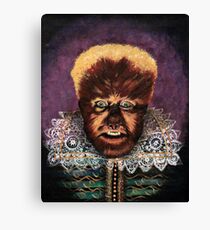 Renaissance Victorian Portrait - Wolfman Canvas Print