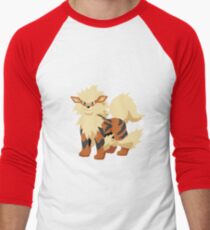 Arcanine Pokemon Simple No Borders Men's Baseball ¾ T-Shirt