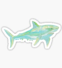 Pegatina Gran Tiburón Blanco - Art By Kev G