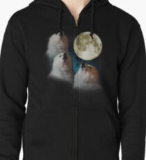 Gabe the Dog - Three Gabe Moon Zipped Hoodie