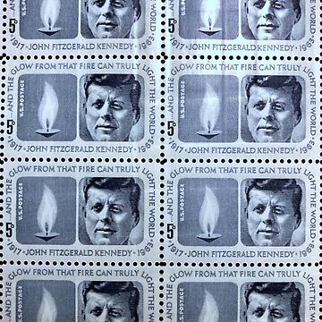 President John F. Kennedy JFK 1964 Vintage Postage Stamp Greeting Card