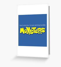 Monster Pokemon Greeting Card