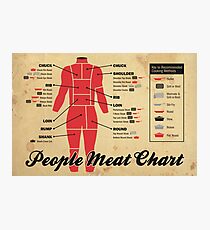 People meat chart Photographic Print