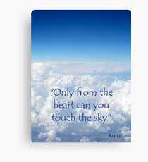 Only from the heart....... Canvas Print