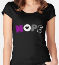Nope (Asexual) Women's Fitted Scoop T-Shirt