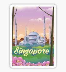Singapore Mosque Travel poster Sticker