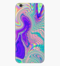 Lila holographische Muster iPhone-Hülle & Cover