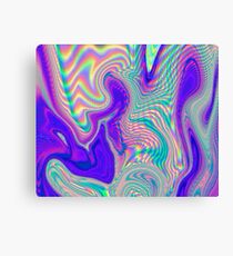 Purple Holographic Pattern Canvas Print