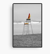 Life savers chair on Gonubie beach Canvas Print