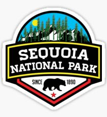 SEQUOIA NATIONAL PARK CALIFORNIA REDWOOD MOUNTAINS HIKE HIKING CAMP CAMPING Sticker