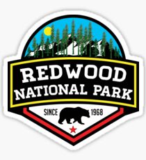 REDWOOD NATIONAL PARK CALIFORNIA REDWOODS MOUNTAINS HIKE HIKING CAMP CAMPING Sticker