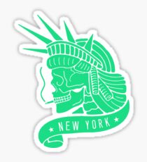 New York - Statue of Libery Skull (no background) Sticker