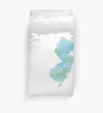 Watercolor New Jersey Duvet Cover