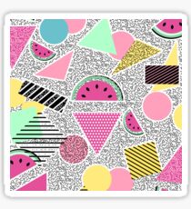 Modern geometric pattern Memphis patterns inspired Sticker