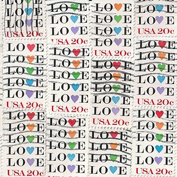 Love Stamps Greeting Card for Sale by Sparrowrose22