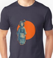 little girl in blue Unisex T-Shirt